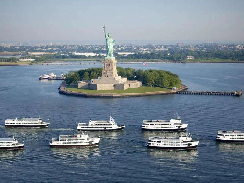 Ferry Approaching Liberty Island